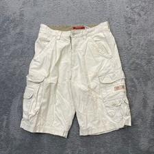 VTG Unionbay Shorts 33 Mens Beige Cargo Cotton Utility Pockets y2k 90s Baggy