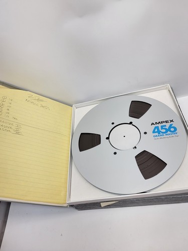 👀Ampex Grand Master 456 1/4" x 2500' Tape 10-1/2" Bb King Studio Lot Of 7 #9 👀 - Picture 8 of 17