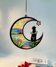 Personalized Dog Memorial Suncatcher With Wings, Custom Dog Suncatcher With