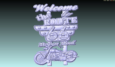Route 66 3D STL MODELS FOR CNC ROUTER DXF AI PDF FILES Aspire