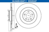 2X Bremsscheibe ATE New Original 24.0420-0247.1 FüR 534