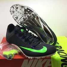 NIKE Superfly R4 Track Spikes Black/Green Strike/Fierce Purple 526626-035 Sz 13