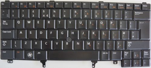 Dell Latitude E6220 E6420 E5420 E5430 Keyboard 0J7P23 UK Layout - Picture 1 of 1