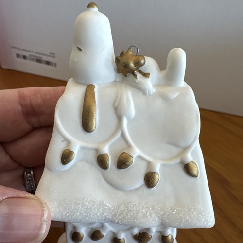 Arachidi porcellana 50 anni Snoopy cuccia ornamento un Charlie marrone Natale - Foto 9 di 9