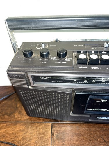 MARANTZ SUPERSCOPE CRS-2020 CASSETTA STEREO AM/FM MARRONE BOOMBOX - Foto 2 di 8