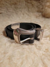 Tory Size 24 2263 English Bridle Black Leather Belt Made In The USA