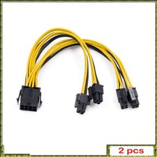 2pcs EPS CPU 12V DC 8Pin Female To Dual 8Pin 4 4 Pin EPS 12V Male