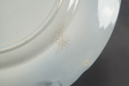 Thomas Dimmock Kaolin Ware Rhine Flow Blue Transferware 10 1/4 Plate C. 1844 - 第 9/10 張圖片