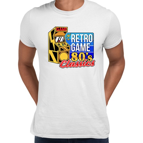 Game Classics Retro Game T-shirt 80's Collection Funny Gift Tee Top Xmas - Picture 9 of 27
