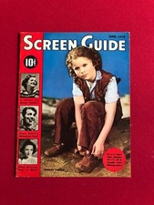 1939, Shirley Temple "SCREEN GUIDE" Oversize Magazine No Label Vintage