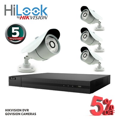 5MP HIKVISION CCTV SYSTEM KUGELÜBERWACHUNG 2K KAMERA SMART DVR SICHERHEITSKIT