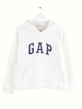 GAP Damen Embroidered Hoodie Weiß L