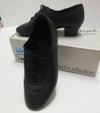 Men's Ballroom oxford Black Leather Killick Klassic Latin 1 1/2" heel Int.DanceS