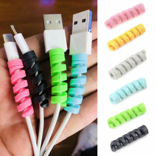 20Pcs Universal Silicone USB Charger Data Cable Protector Cord Wire Saver Cover - Picture 1 of 8