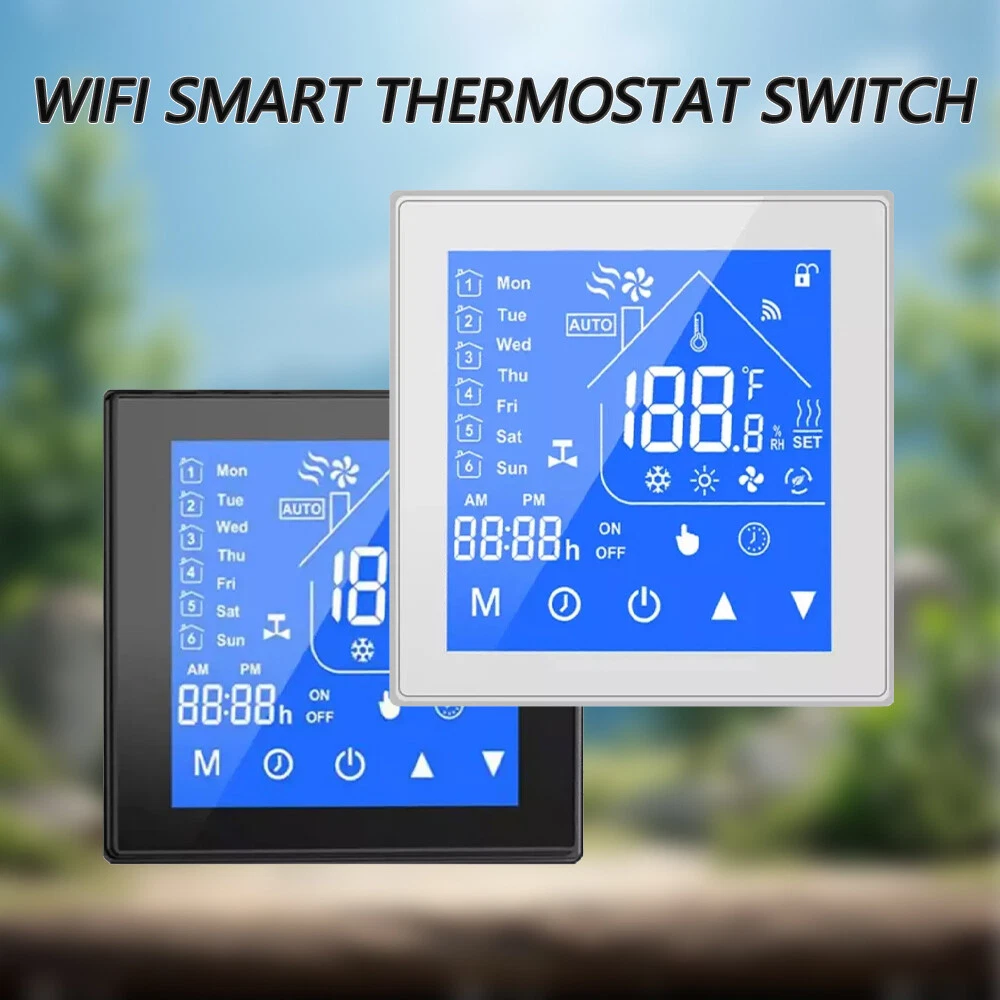 WiFi Smart Thermostat Fahrenheit Electric Floor Heating / Gas Boiler Tuya