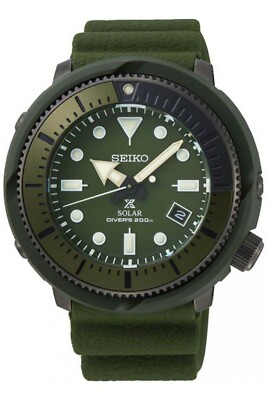 SEIKO SNE561P1 SNE561 ,Men Solar Sport,Stainless Steel,Silicone,Date,200m WR