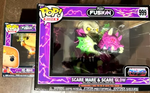 Funko Pop Fusion!  Scare Mare & Scare Glow 999 Masters of The Universe + He-Man