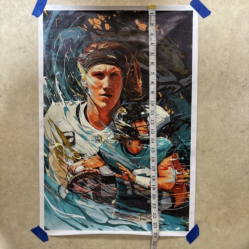 Trevor Lawrence Jacksonville Jaguars NFL ✅ Man Cave Canvas Poster Wall Art 16x24 - Picture 5 of 6