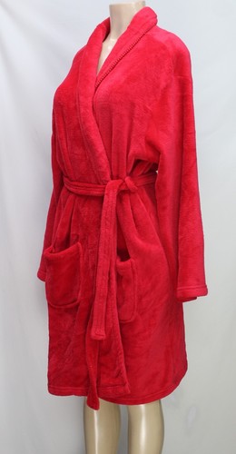 Vintage Copelli New York Women's Plush Sleepwear Bath Robe Red Size L - Picture 5 of 7