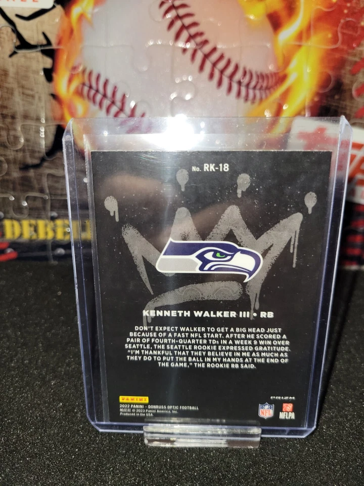 2022 Panini Donruss Optic - Rookie Kings #RK-18 Kenneth Walker III (RC) - Image 2 of 2