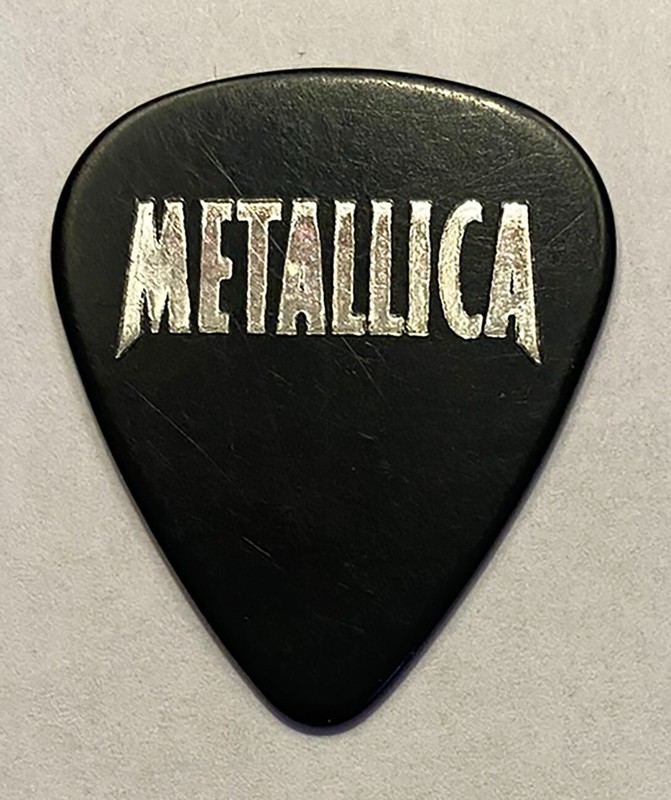 Metallica Promotional Single-Sided Black/Silver Foil Guitar Pick 1996 Load Album