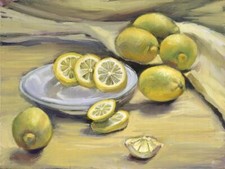 Ceramic Backsplash Tile Mural Fruit Vegetable Kitchen/Bathroom - Sunny Lemons