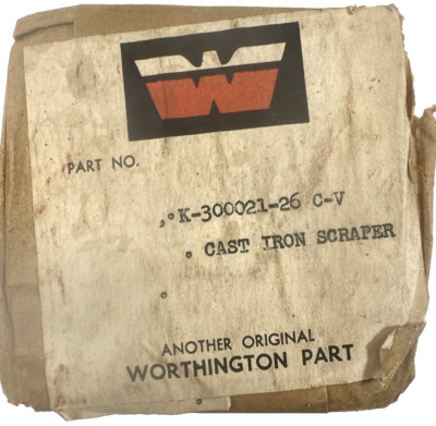 Worthington K-300021-26 C-V Air Compressor Cast Iron Scraper Ring, new (Y)