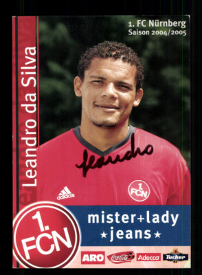 Leandro da Silva autograph card 1 FC Nuremberg 2004-05 original signed