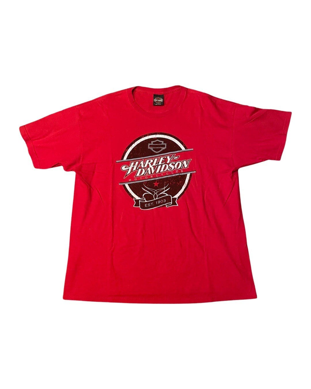 Harley Davidson Hillbilly Gatlinburg TN Men's Red X… Gem