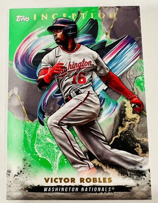 2023 Topps Inception Victor Robles Green Parallel #2 Washington Nationals