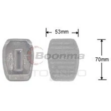 NEW BOONMA RUBBER BRAKE PEDAL PAD  PART PD-3827 / BP812 / 29912