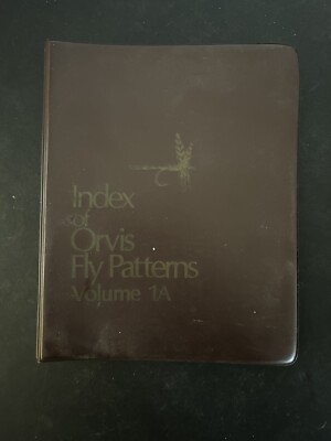 Index Of Orvis Fly Patterns Volume 1A John Harder 1978 3-Ring Binder