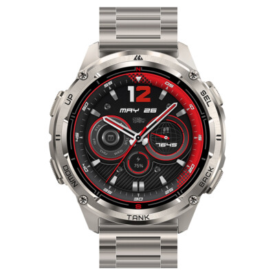 2025 KOSPET TANK Smart Silver Stainless Steel Smart Watch 48MM T3 ULTRA 2