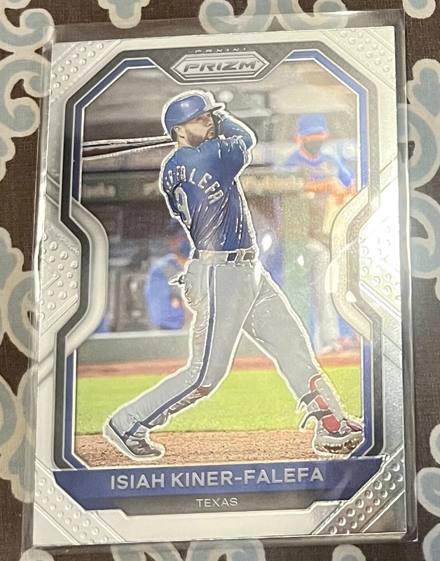 2021 Panini Prizm Base #15 Isiah Kiner-Falefa Texas Rangers ⚾️