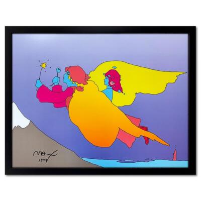 Peter Max ''Highest Mountain'' Framed Hand Signed Offset Lithograph Art
