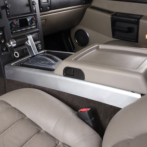 ABS Silver Central Control Gear Panel Trim Styling Cover For Hummer H2 2003-2007 - Picture 7 of 12