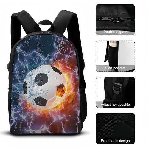 3Pcs Cartoon Backpack, Lightweight Daypack Set with Lunch Box Pencil Bag for... - Picture 5 of 9