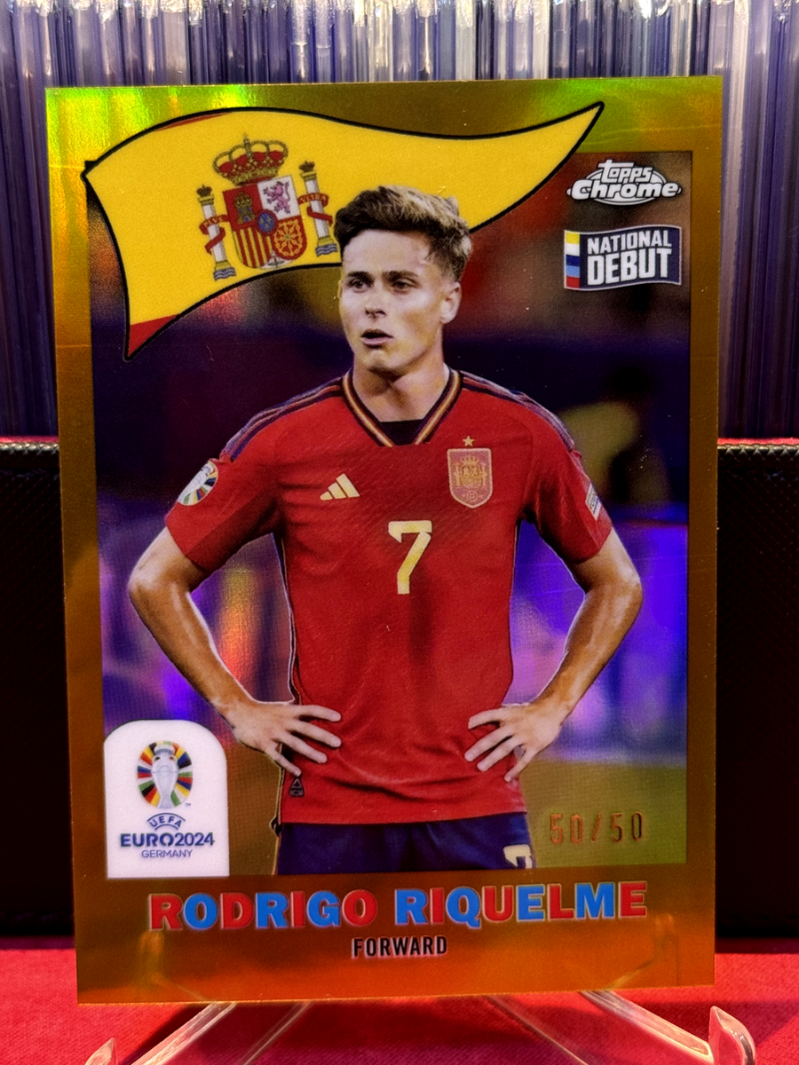 リケルメページ 2024 Topps Chrome UEFA Spain Rodrigo Riquelme Debut 1960 Insert