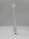 Westmoreland Milk Glass Bud Vase Swung 11.5 in. Original Label Vintage