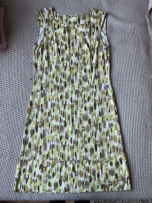 Marella women's dress midi sleeveless green/brown size Large | eBay Marella women's dress midi sleeveless green/brown size Large | eBay