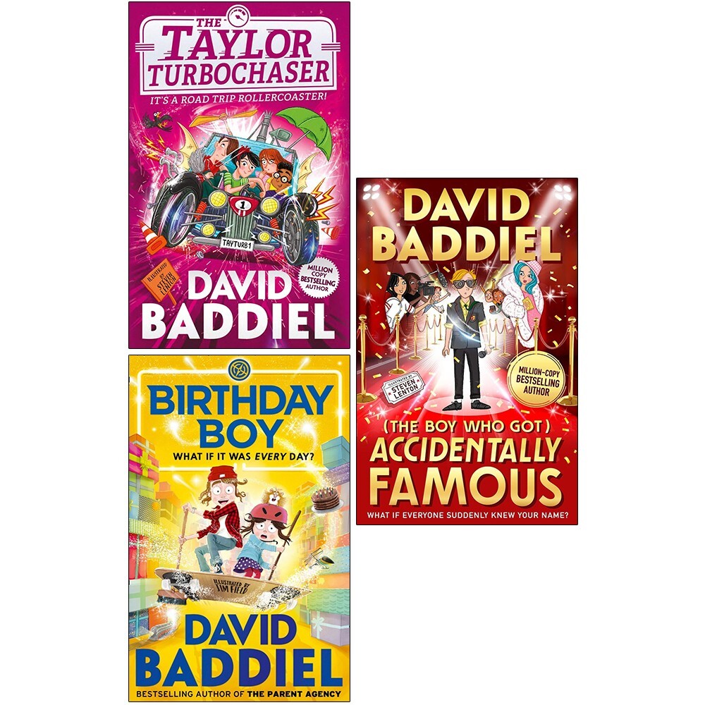 David Baddiel 3 Books Collection Set The Taylor TurboChaser & Birthday Boy NEW