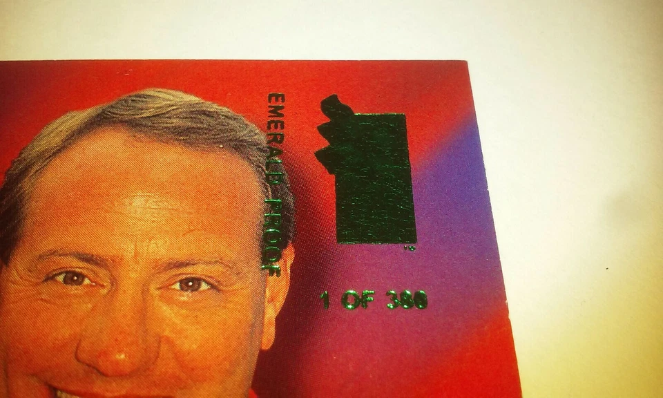 Ken Schrader Autographed Emerald Proof VIP Press Pass 1995 Budweiser Nascar Card - Image 3 of 4