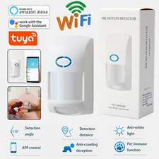 Tuya Smart WiFi Infrared Detector PIR Motion Sensor Home Security Google Alexa