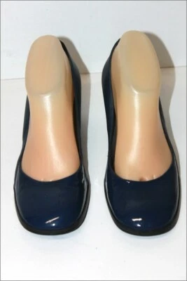 ACCESSOIRE DIFFUSION Escarpins Tout Cuir verni bleu Saphir T 37.5 BE - Photo 1/4