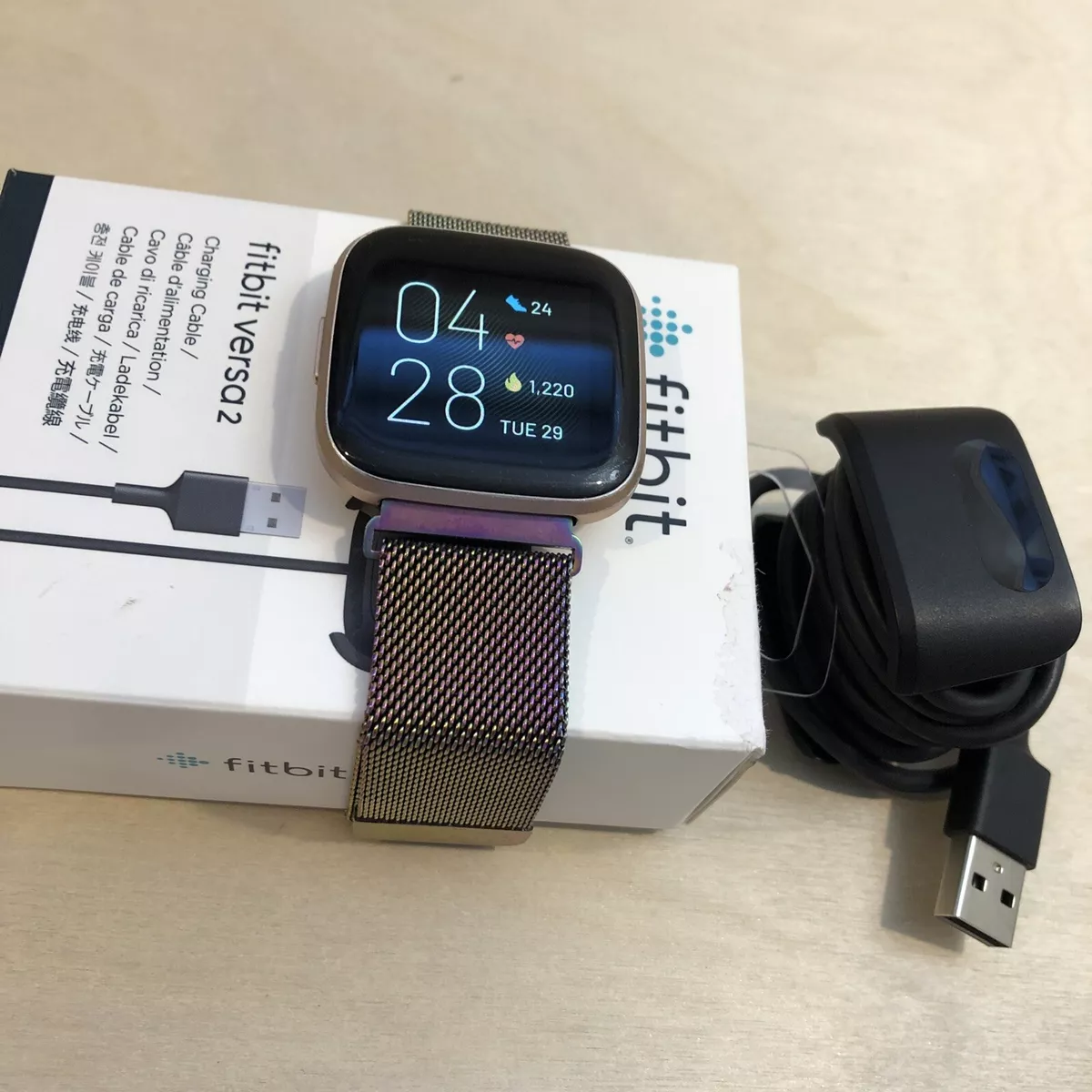 Fitbit Versa 2 40mm Smartwatch Health Fitness Alexa Heart