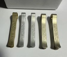 Vintage 1940s Hollywood Pin-Ups Aluminum Clothespins Del E Webb Gold & Silver 3”