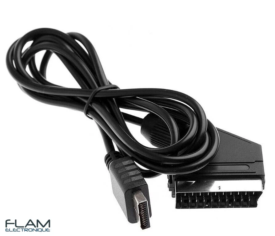 Cable audio vídeo RGB SCART PAL Sony Playstation 1, 2 y 3 para PS1 PS2 PS3 sistema