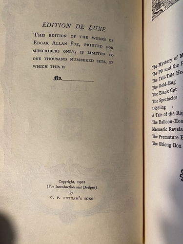 Complete Works of Edgar Allan Poe - Volume V - Foto 9 di 13