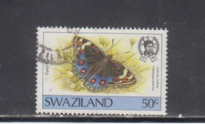SWAZILAND :  1987 - USED  - SCOTT #  513  BUTTERFLIES