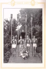 1925 Washington & Lee Calyx Original Page Crew Team  Group Photo